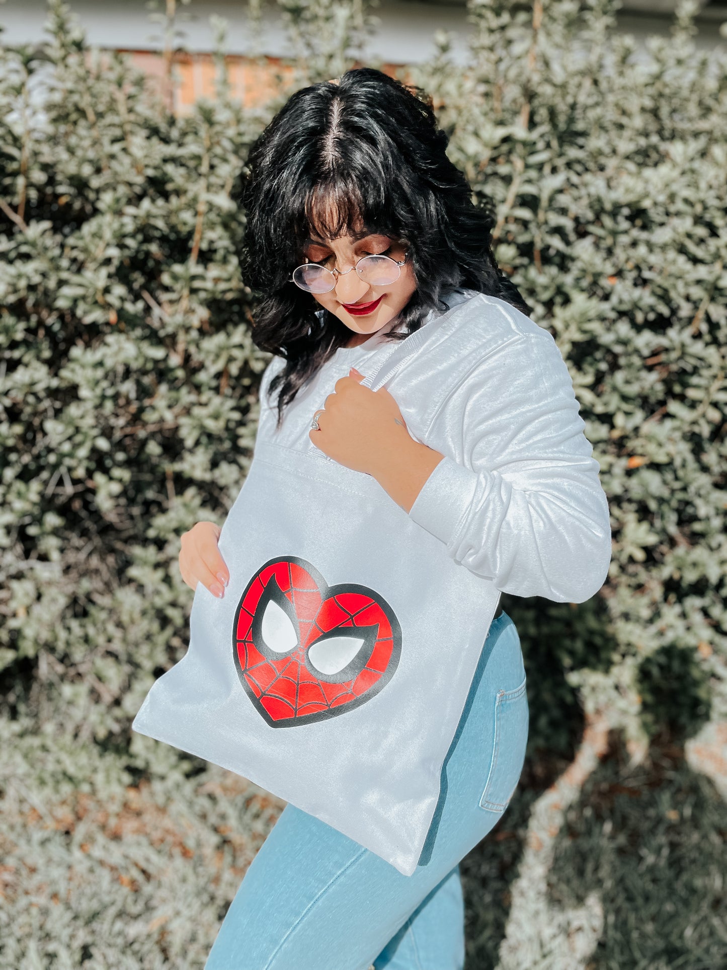 Spider-Man heart tote